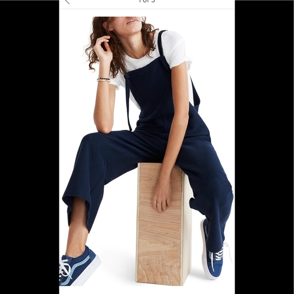 madewell tie strap overalls